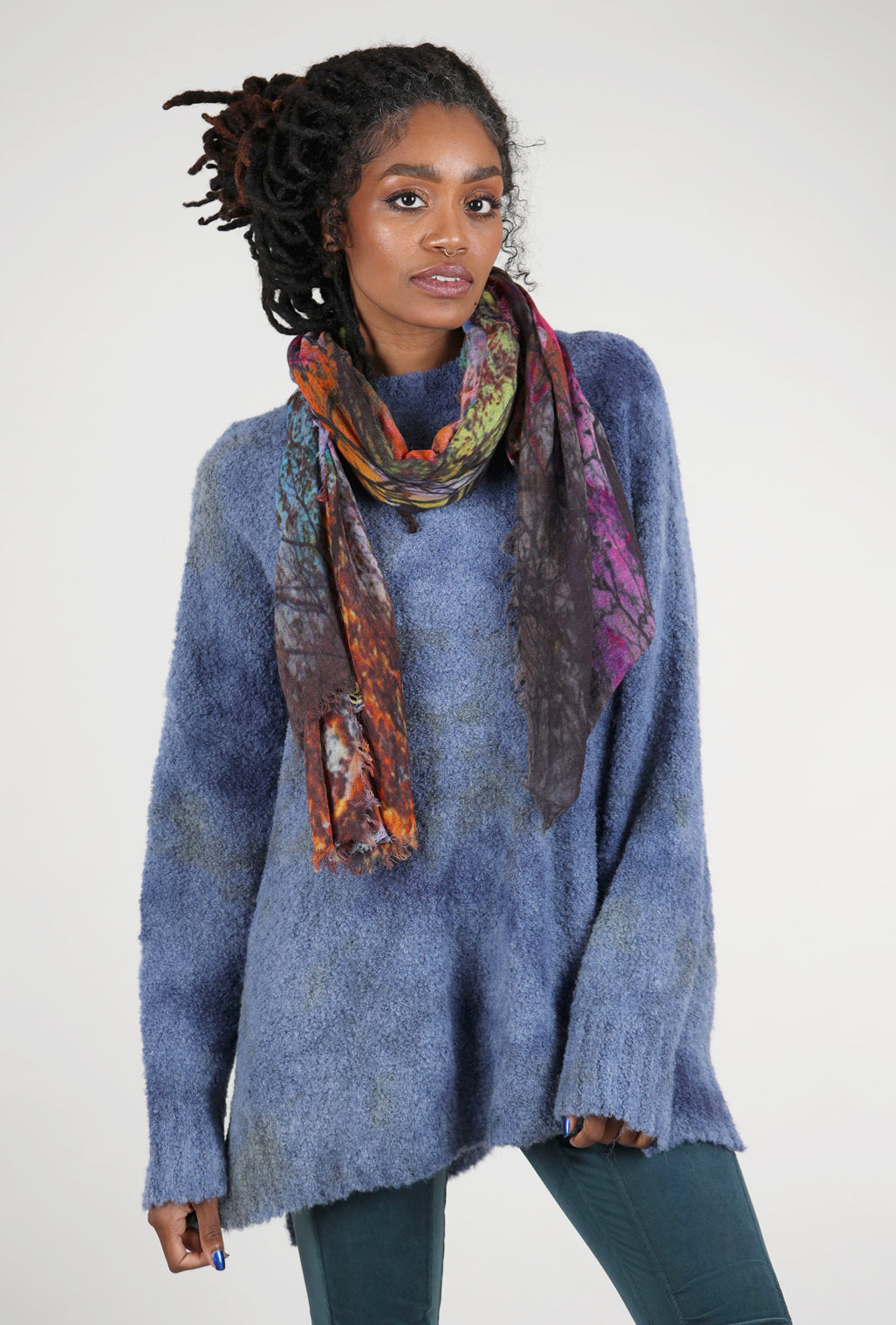 Dolma Enchanted Forest Wool Scarf, Sunset Multi 