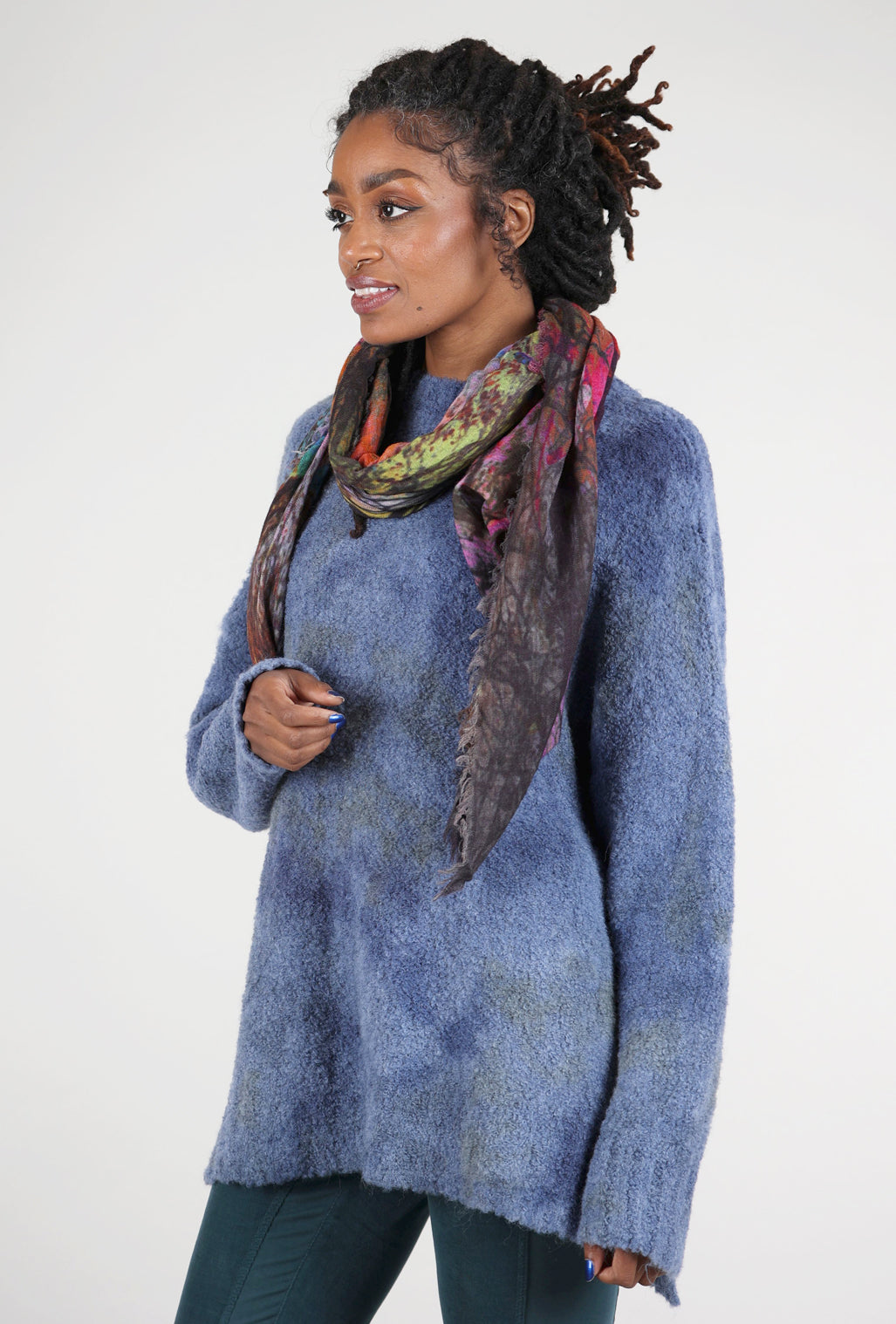 Dolma Enchanted Forest Wool Scarf, Sunset Multi 