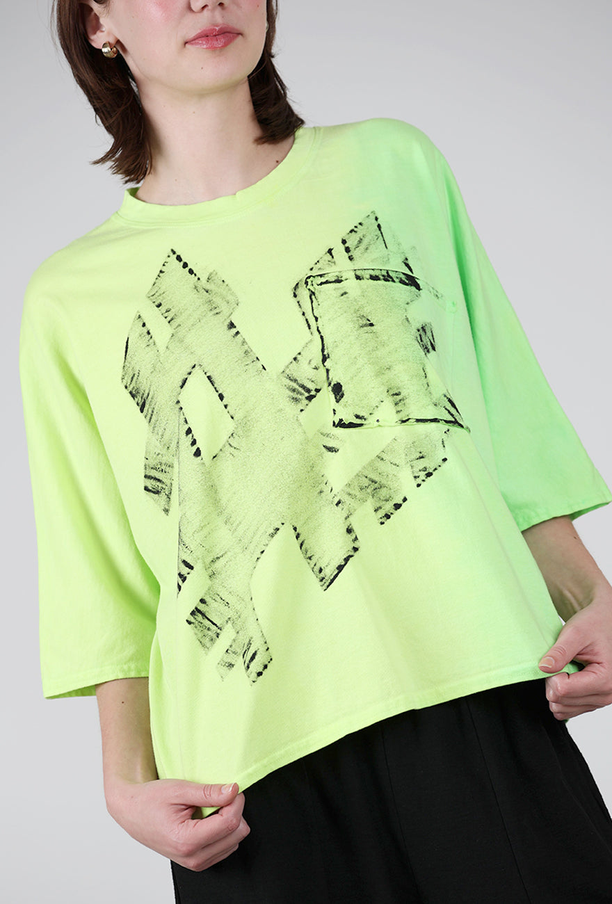 Cynthia Ashby Rex Graphic Tee, Neon 