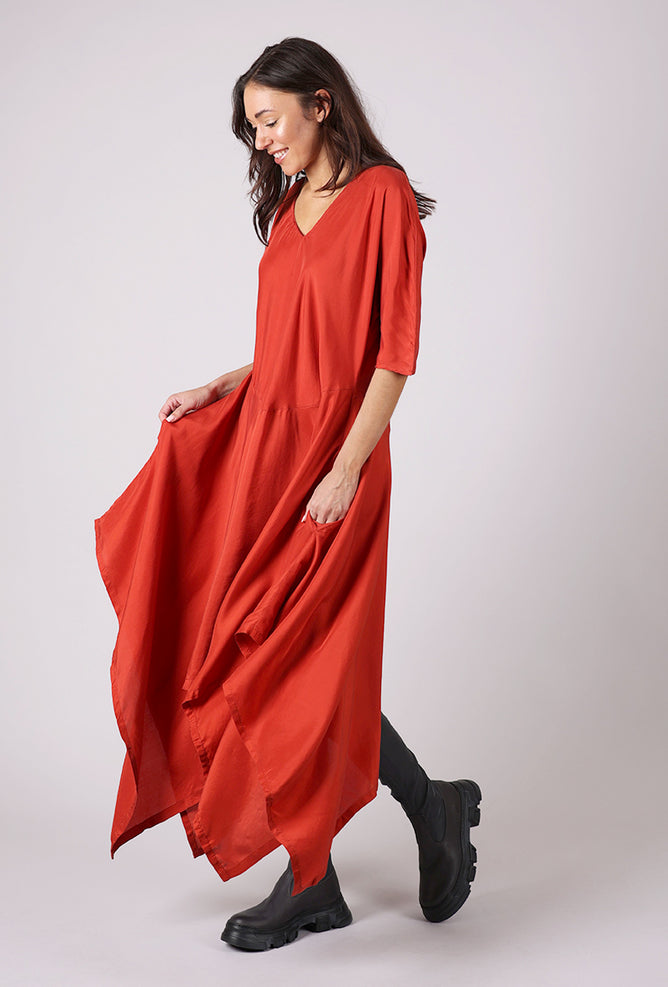 Artists & Revolutionaries Hand-Dyed Sharon Dress, Bittersweet 