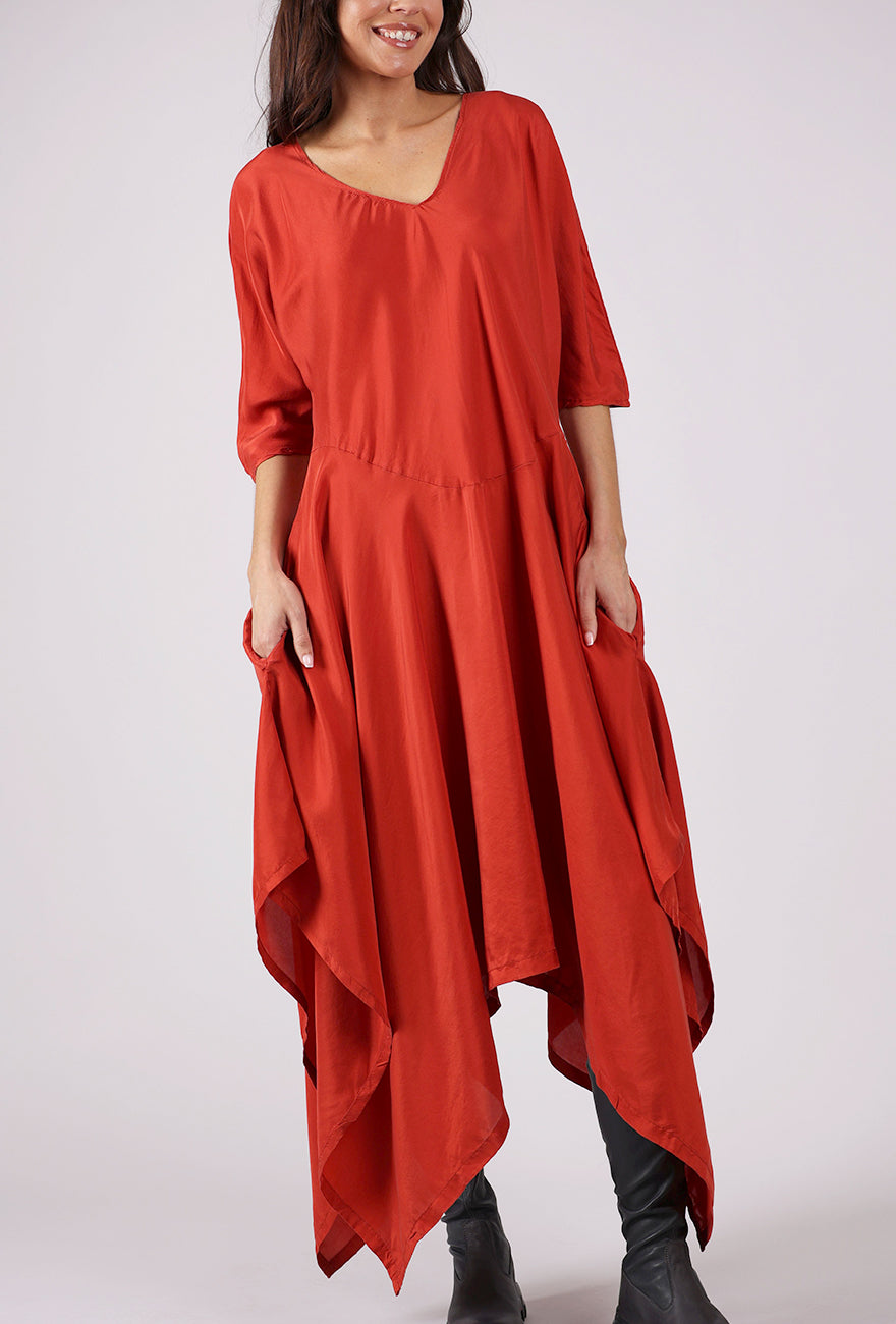 Artists & Revolutionaries Hand-Dyed Sharon Dress, Bittersweet 