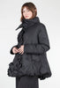 Rundholz Rosette-Trim Puffer Coat, Black 