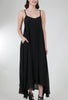 Sanctamuerte Silky Swirl Dress, Black 