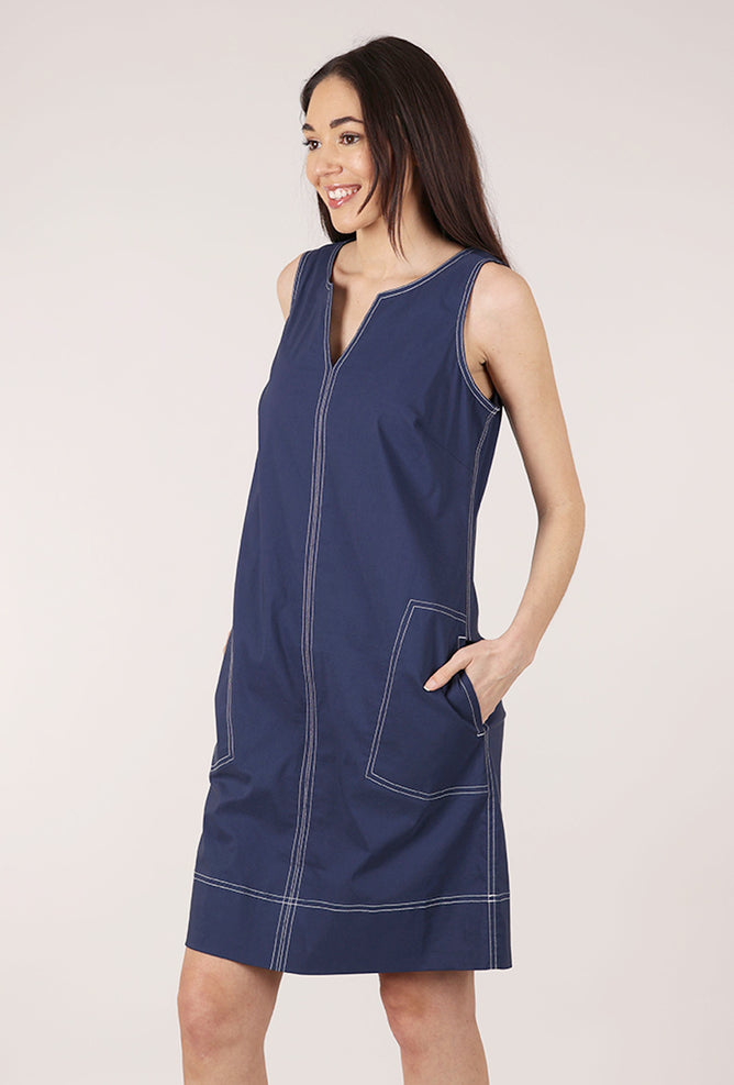 Habitat Cool Tech Beachcomber Dress, Navy 