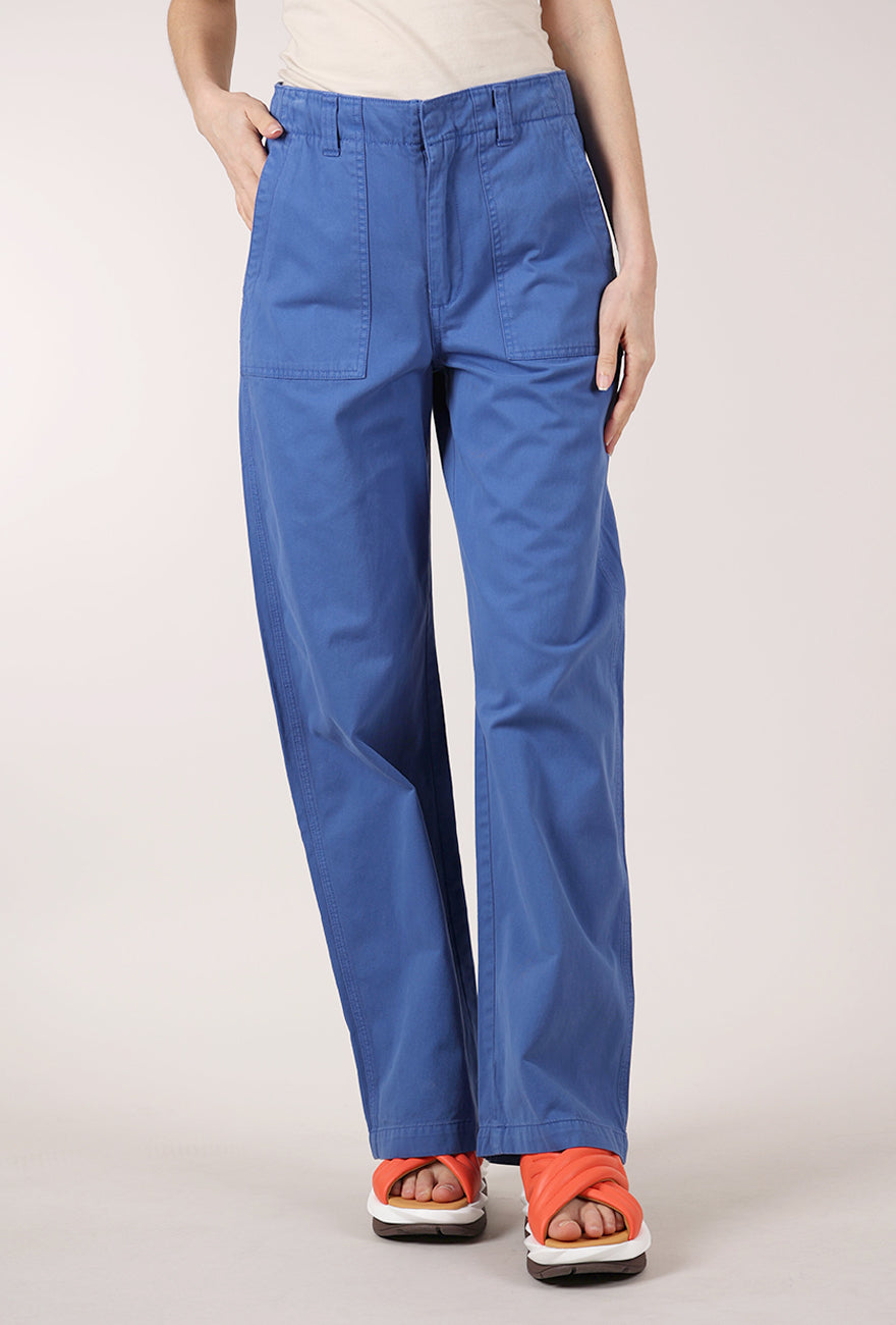 Pistola Wren Relaxed Straight Utility Pant, Cielo 