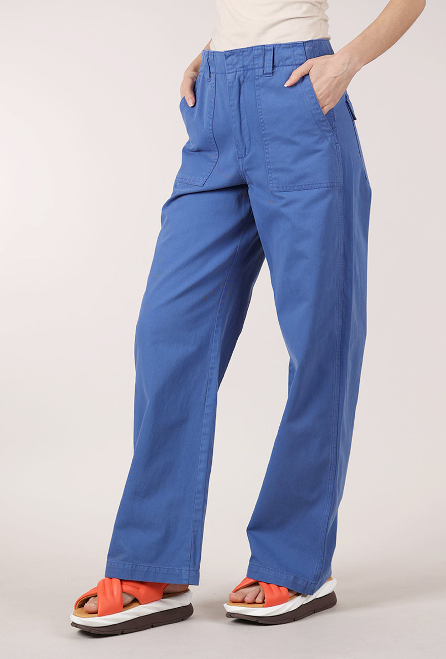 Pistola Wren Relaxed Straight Utility Pant, Cielo 