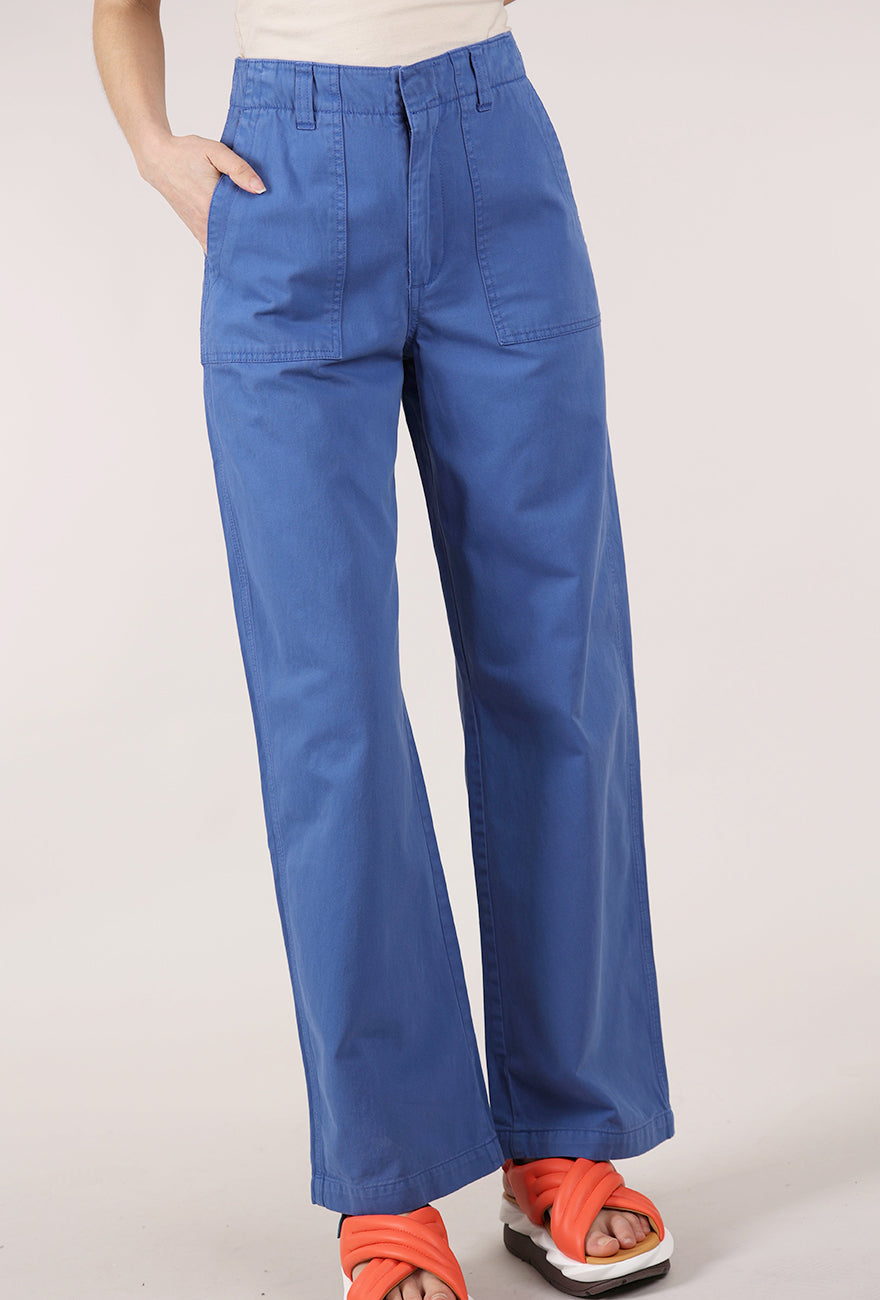 Pistola Wren Relaxed Straight Utility Pant, Cielo 