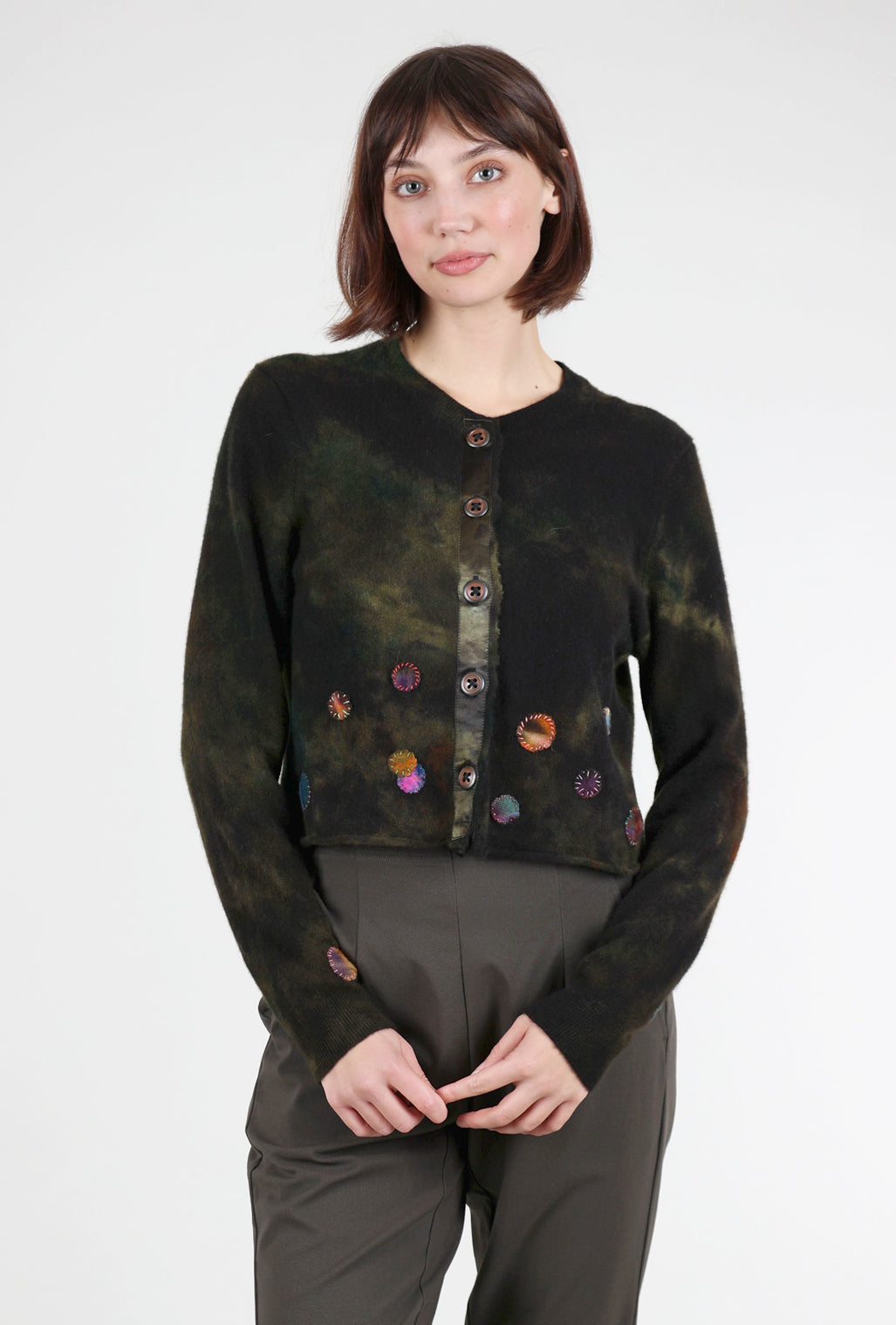 Galadriel Mattei Constellation Decon Relaxed Cashmere, Dark Olive 