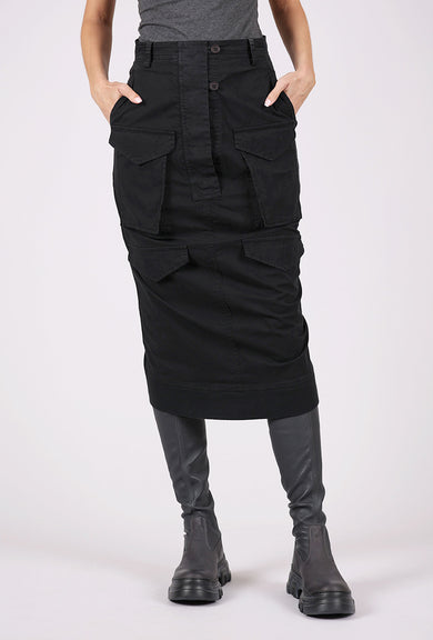 Rundholz Trim Cargo Skirt, Black 
