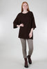 Cut Loose Frayed Stripe Pocket Tunic, Mahogany 