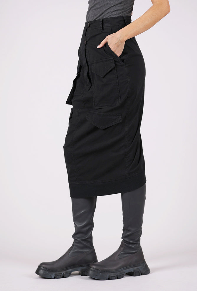 Rundholz Trim Cargo Skirt, Black 