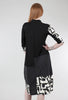 Ozai Puzzle Print Dress, Black Multi 
