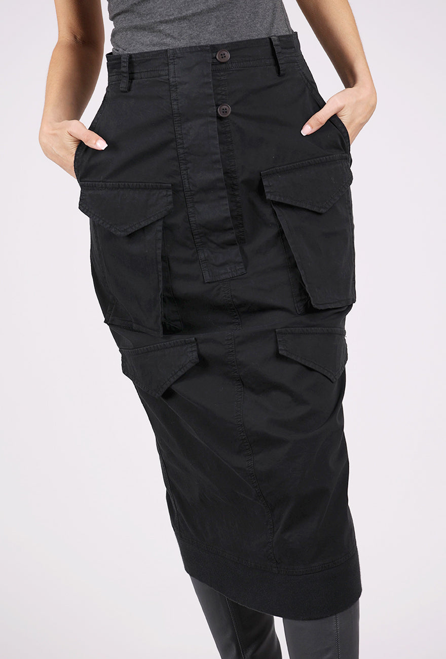 Rundholz Trim Cargo Skirt, Black 