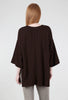 Cut Loose Frayed Stripe Pocket Tunic, Mahogany 