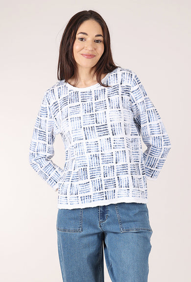 Habitat Softly Stamped Pullover, White 