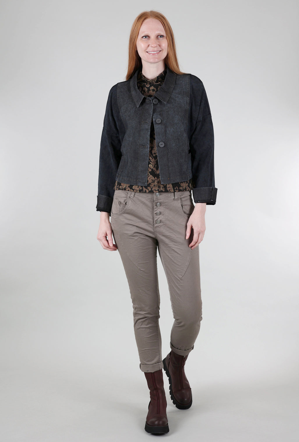 Luukaa Cropped Field Jacket, Black 