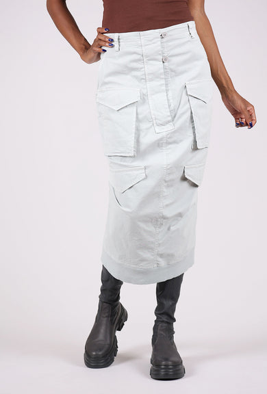 Rundholz Trim Cargo Skirt, Light Gray 