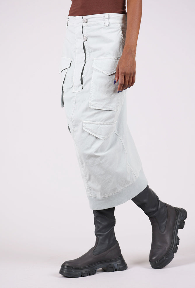 Rundholz Trim Cargo Skirt, Light Gray 