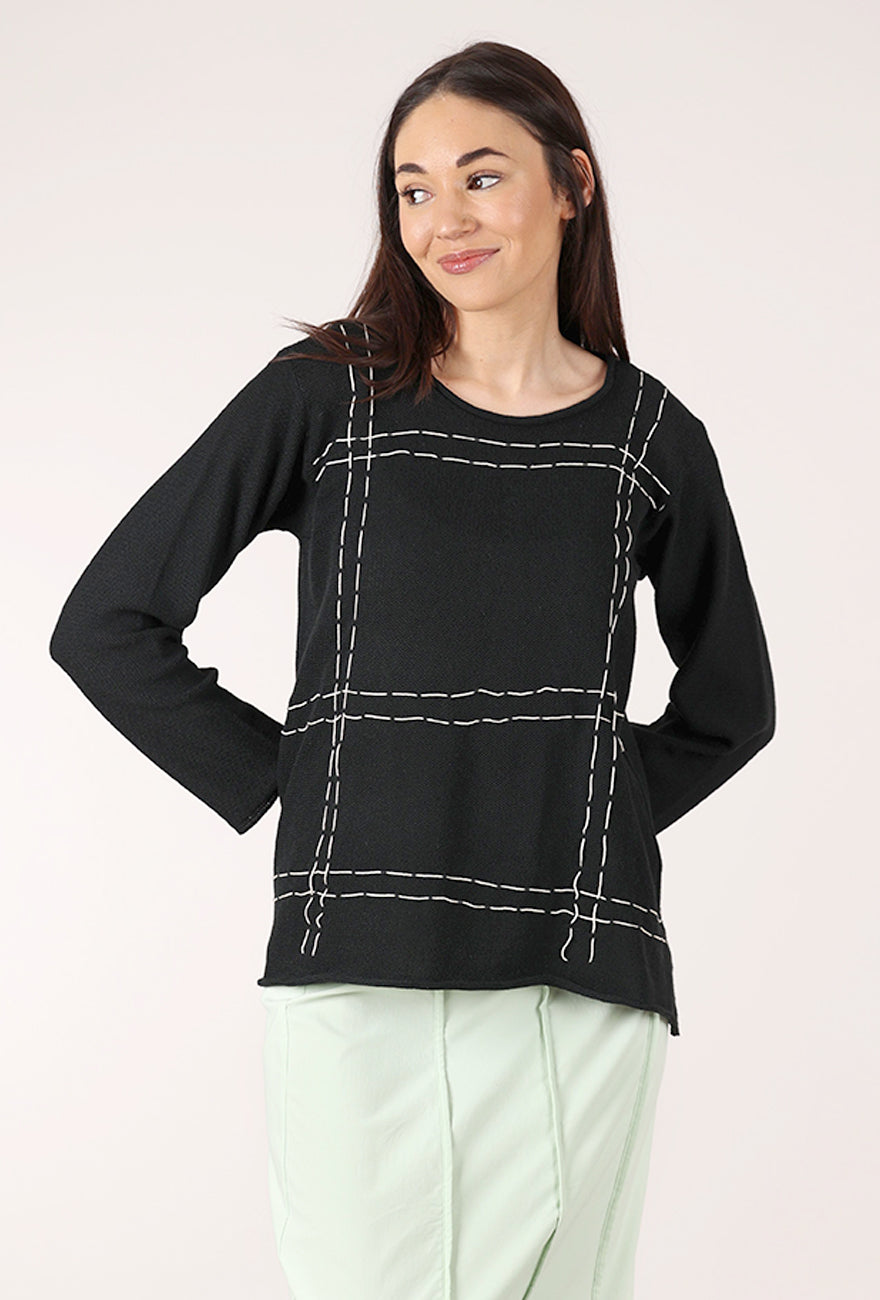 Red Thread Lauren Sweater, Black 