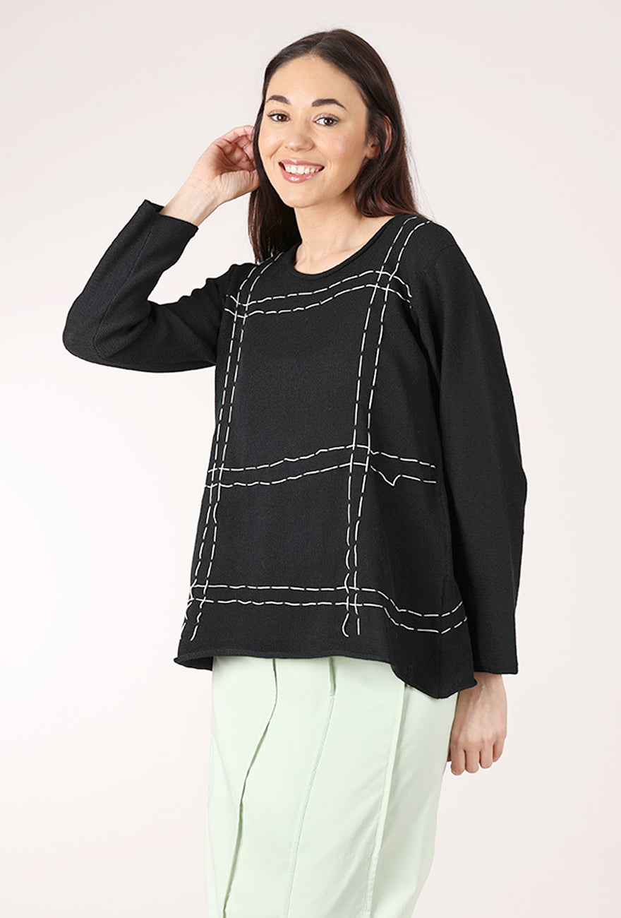 Red Thread Lauren Sweater, Black 