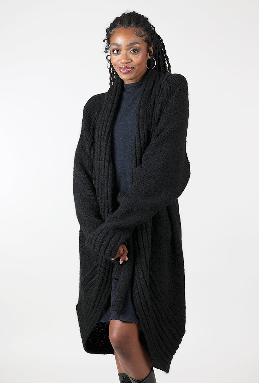 Studio B3 Serpent Cardigan, Black 