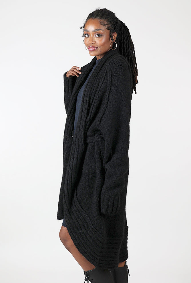Studio B3 Serpent Cardigan, Black 