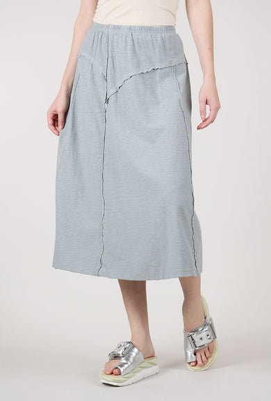 Cut Loose Jersey Asym Skirt, Overcast 