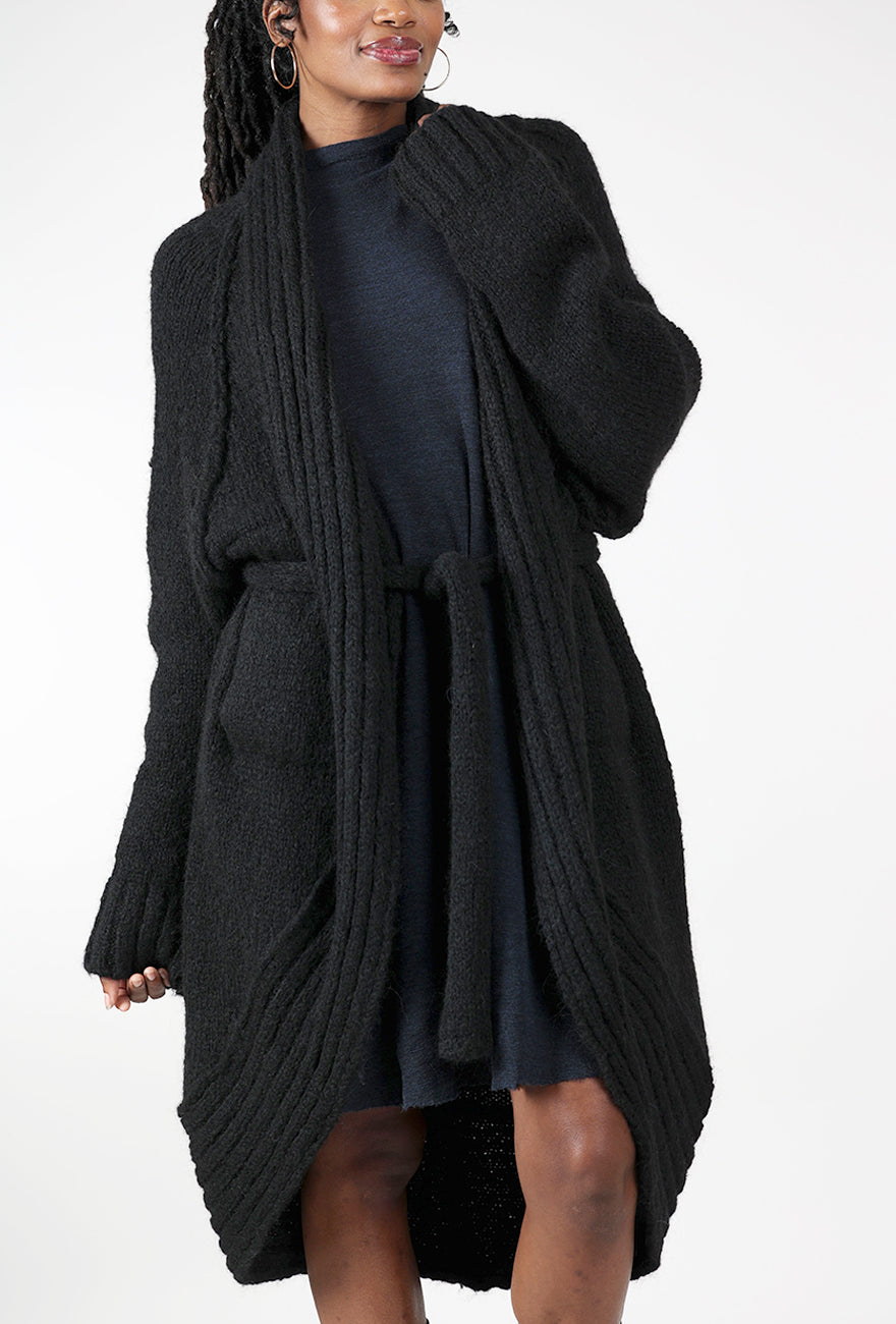Studio B3 Serpent Cardigan, Black 
