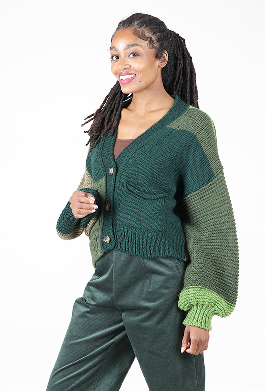 Sasha Sweater, Pine Angle 2