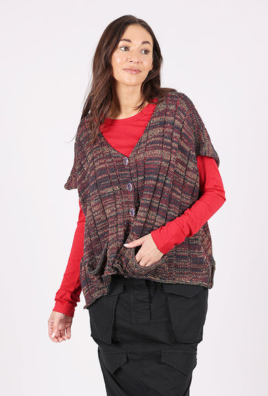 Paper Temples Foxy Cardie Vest, Spice 