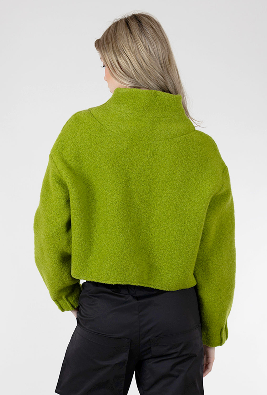 Kedziorek Boiled-Wool Asym Jacket, Green 