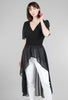 Patrizia Luca Smock Waist Combo Tunic, Black 