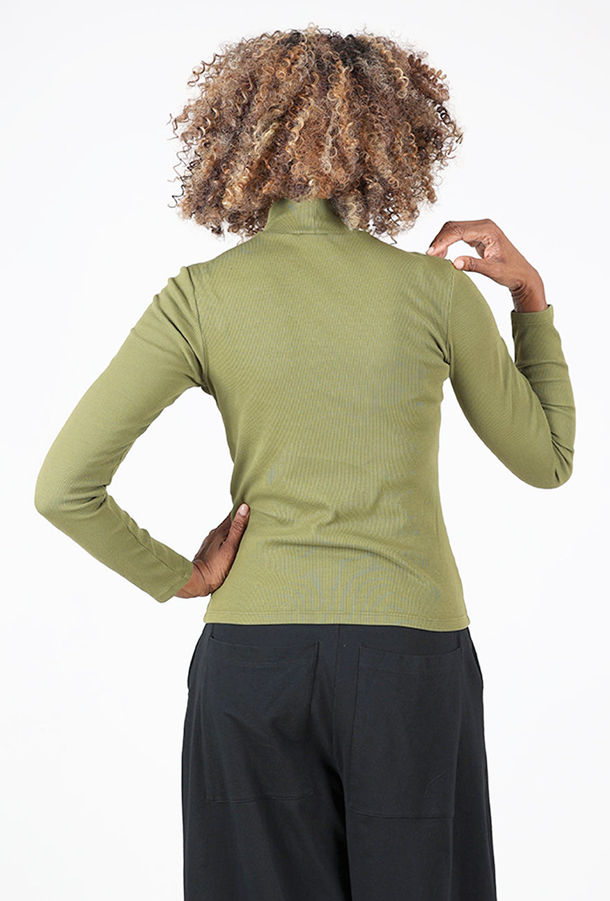 L/S Mockneck, Grass Angle 3