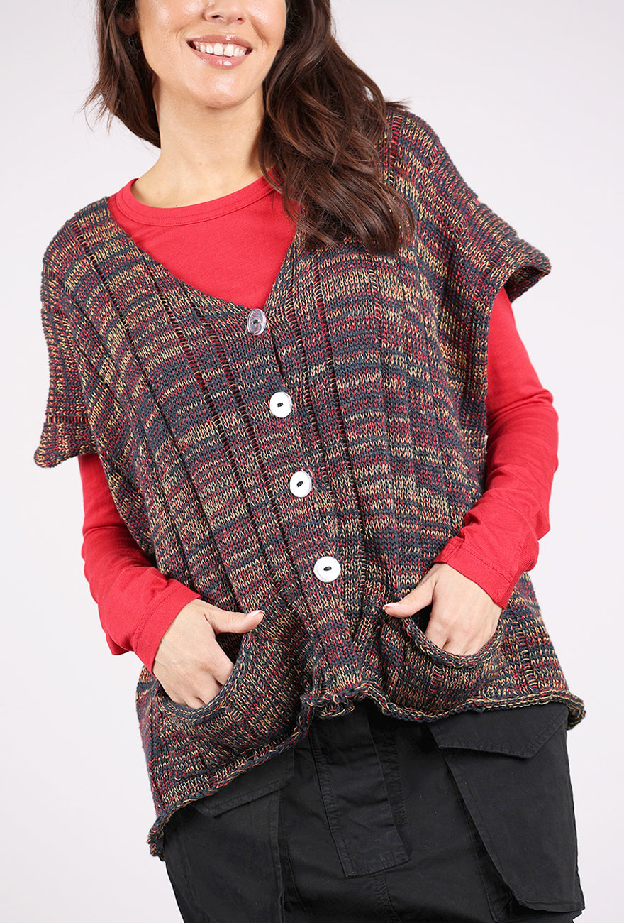 Paper Temples Foxy Cardie Vest, Spice 