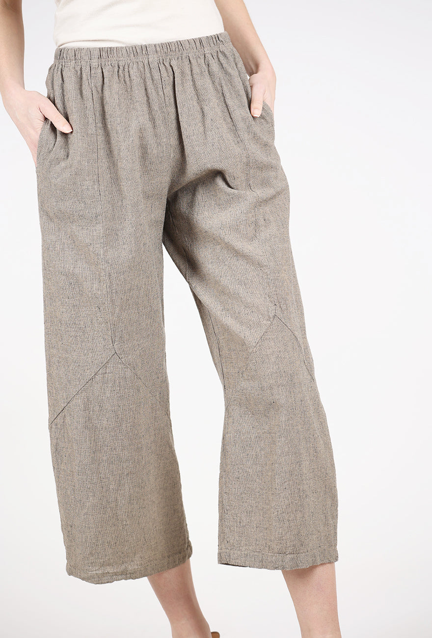 Cut Loose Crosshatch Barrel Pant, Bark 
