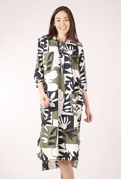 Gershon Bram Eden Dress, Khaki Mix 
