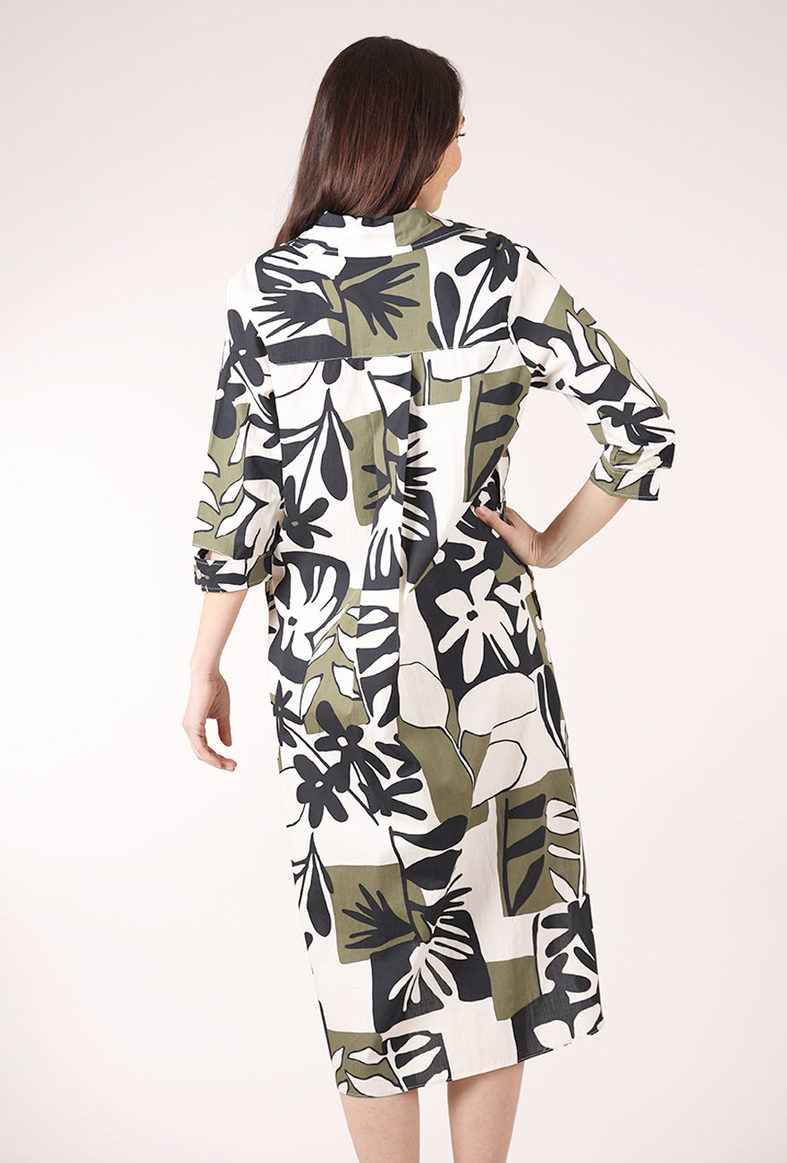 Gershon Bram Eden Dress, Khaki Mix 