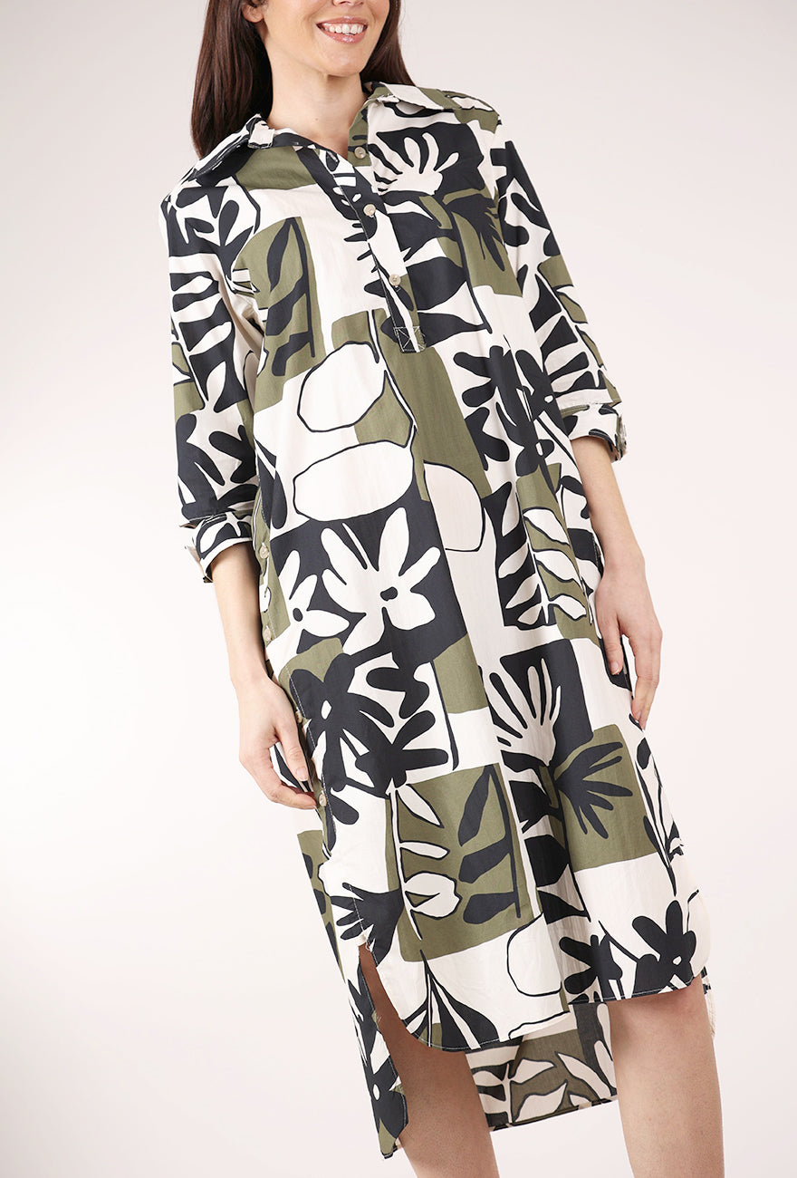Gershon Bram Eden Dress, Khaki Mix 