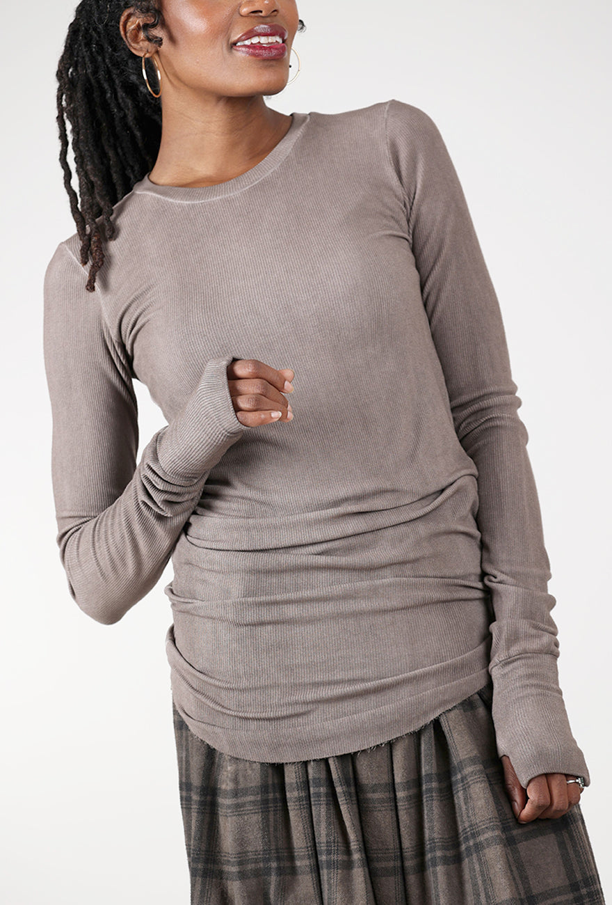Studio B3 Cannalle L/S Tee, Truffle Old Dye 