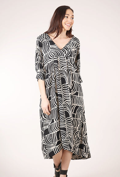 Gershon Bram Sofia Dress, Black/White 