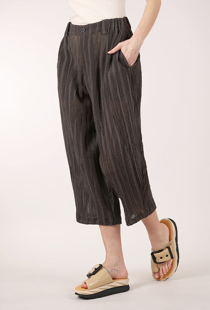 Moyuru Rivulet Texture Trouser, Olive 