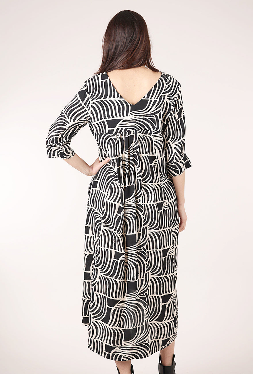 Gershon Bram Sofia Dress, Black/White 