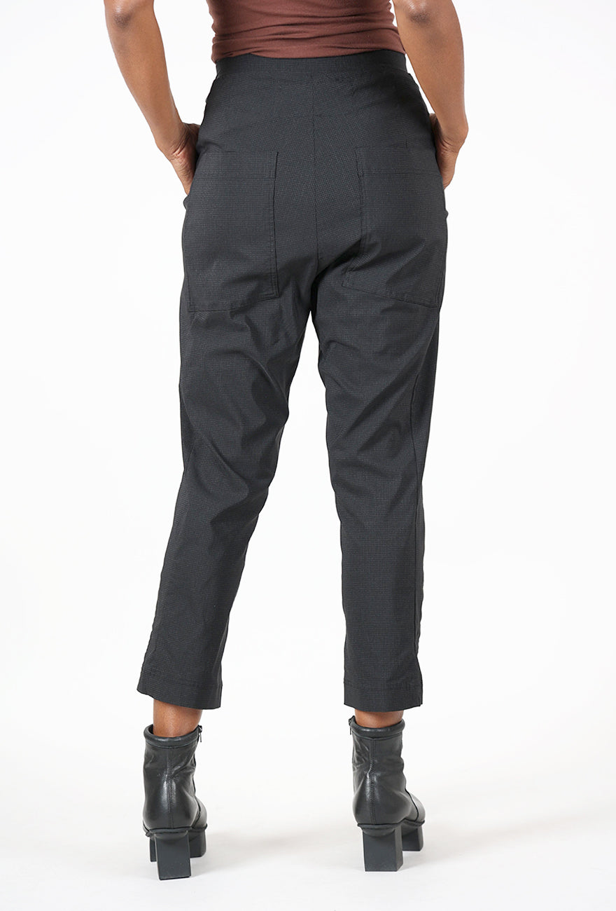 Sig Stretch Taper Trouser, Black Print Angle 3