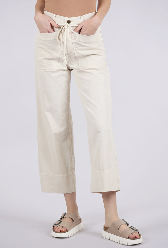 Cotton Canvas Pocket Pant, Oyster