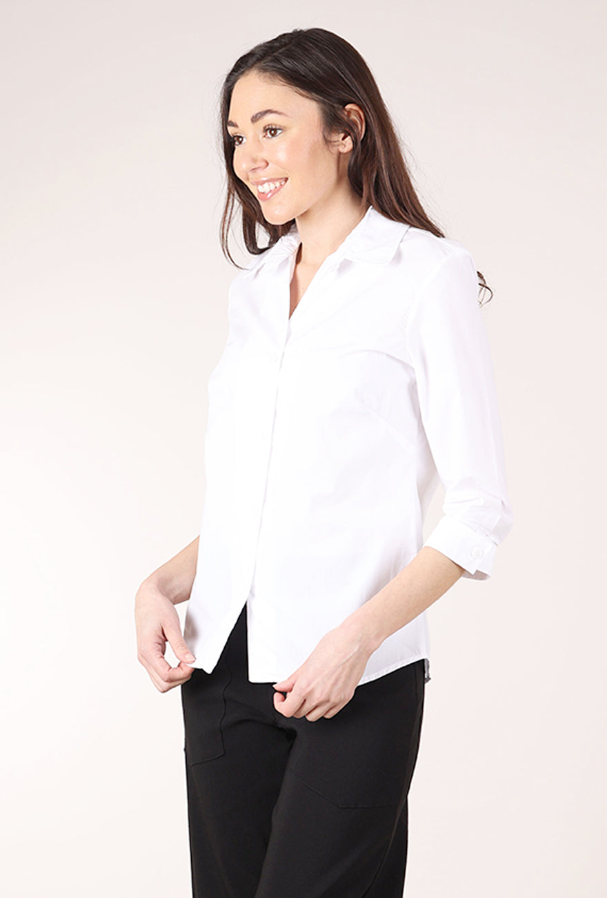 Gershon Bram Gal Button-Up Shirt, White 