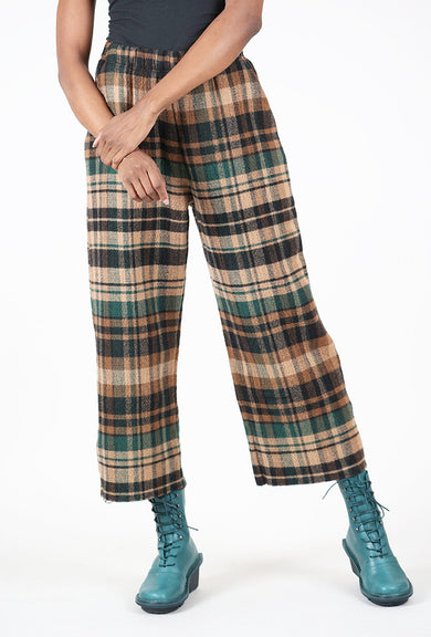 Rundholz Wool Plaid Trousers, Forest Check 