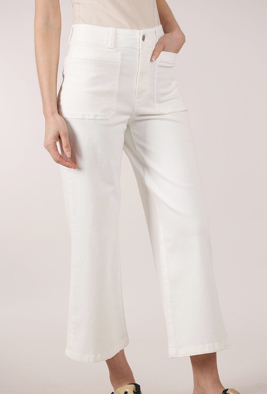 Pistola Zooey Patch Pocket Utility Pant, Le Blanc 