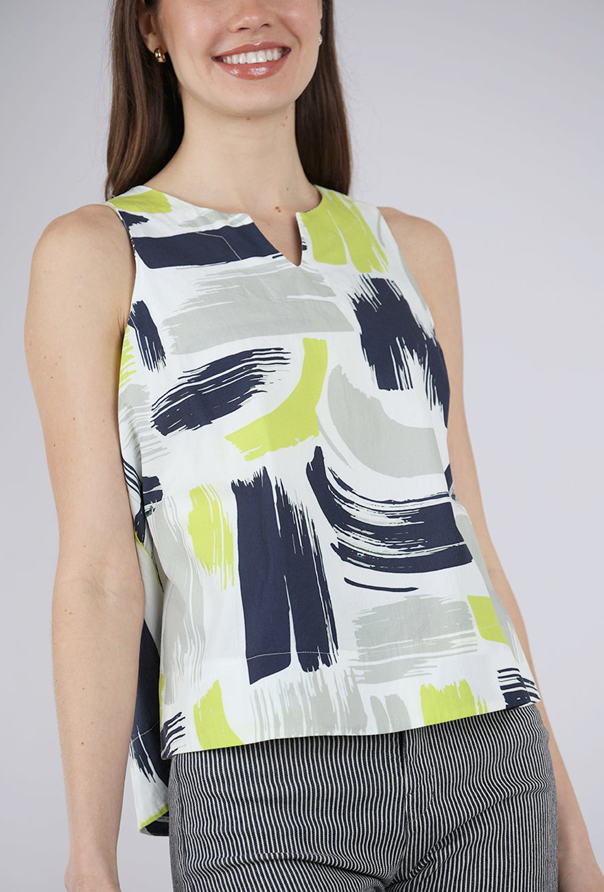 Luukaa Touch Print Tank, Navy 