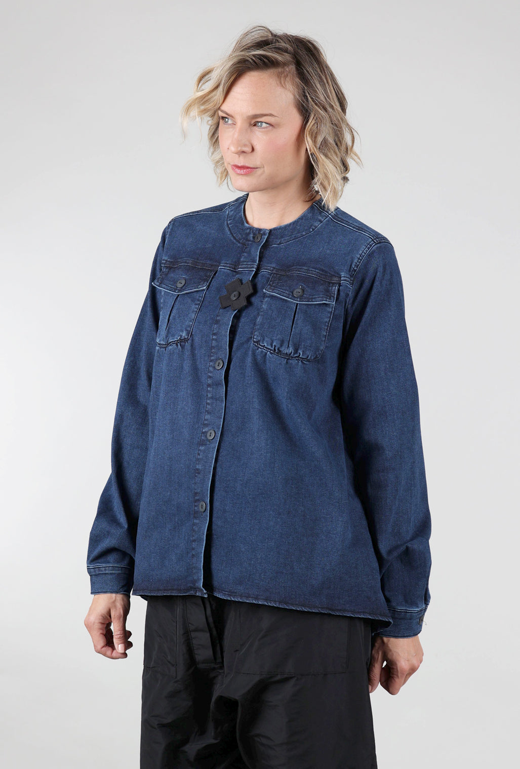 Pluslavie Denim Shirt, Blue 