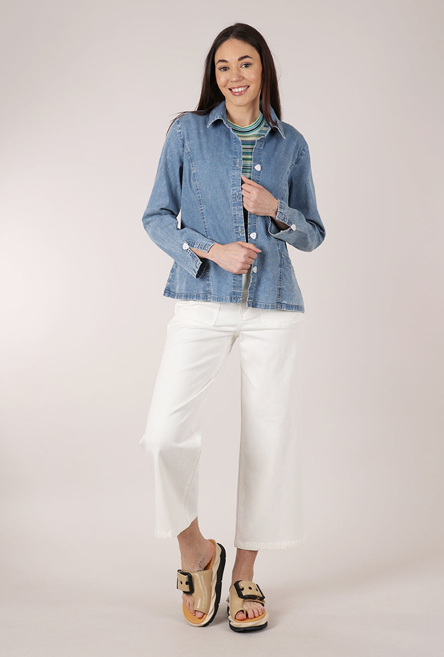 Habitat Perfect Travel Shirt Jacket, Light Denim 